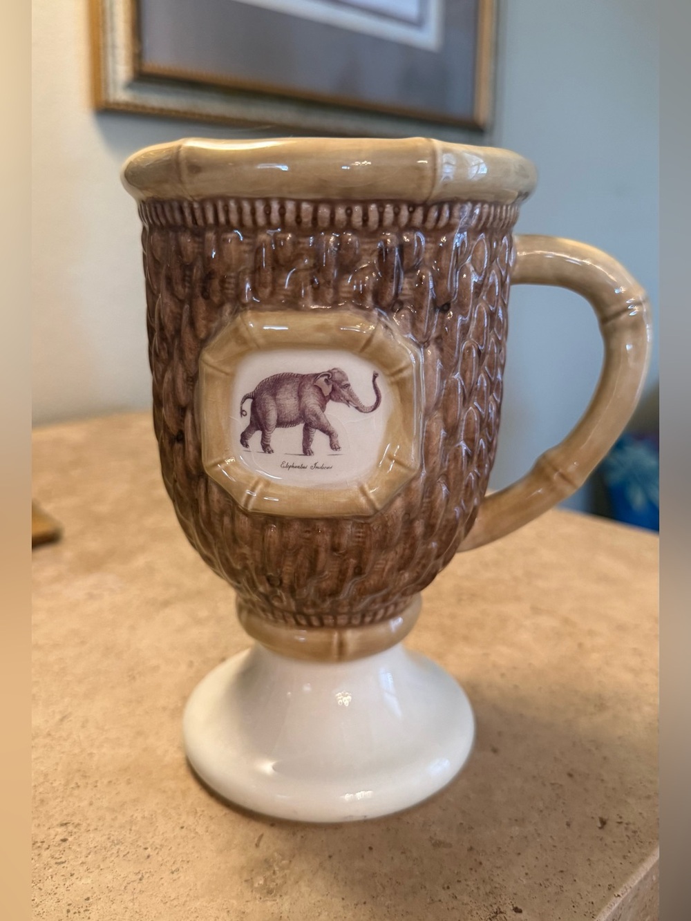 Raymond Waites Empire Elephant Pedestal Mug Certified International CIC